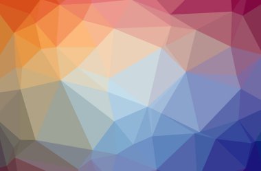 Mavi poligonal güzel çok renkli arka plan resmi