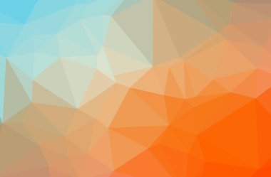 Turuncu poligonal güzel çok renkli arka plan resmi