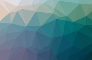 Soyut düşük poli mavi yatay arkaplan çizimi