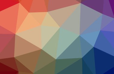 Mavi poligon güzel çok renkli arka plan resmi