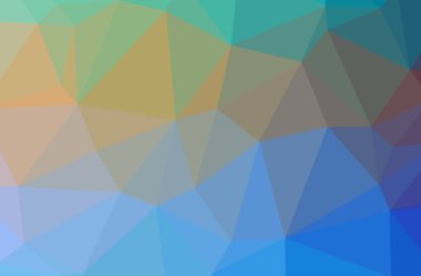 Mavi poligonal güzel çok renkli arka plan resmi