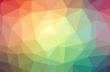 Yeşil soyut Çokgen çizimi güzel çok renkli arka plan