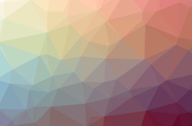 Kırmızı soyut düşük poli resmi güzel çok renkli arka plan