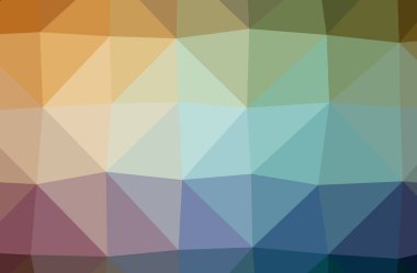 Soyut düşük poli mavi yatay arkaplan çizimi