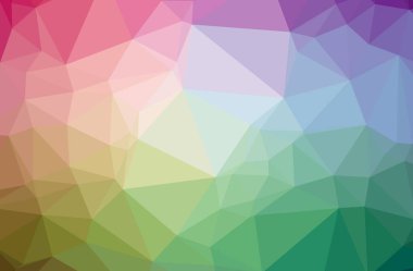 Yeşil düşük poli resmi güzel çok renkli arka plan