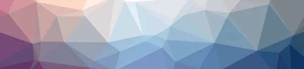 Illustration of abstract low poly blue banner background