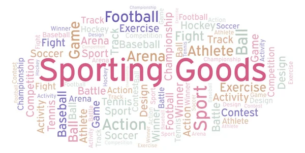 Sporting Varor Word Cloud Med Endast Text — Stockfoto