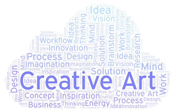 Creative Art Word Cloud Made Text Only — Stock Photo, Image