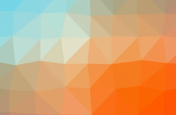 オレンジ色の抽象的なポリゴン モダンなマルチカラーの背景のイラスト — ストック写真