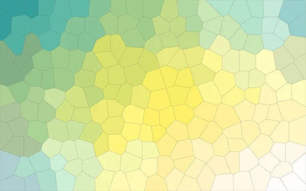 Абстрактная Иллюстрация Голубого Желтого Шестиугольного Фона Среднего Размера Созданного Совместно — стоковое фото
