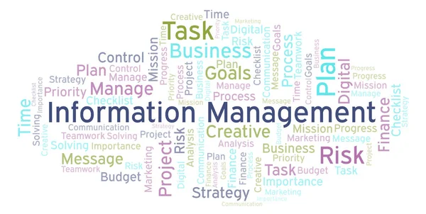 Information Management word cloud, made with text only