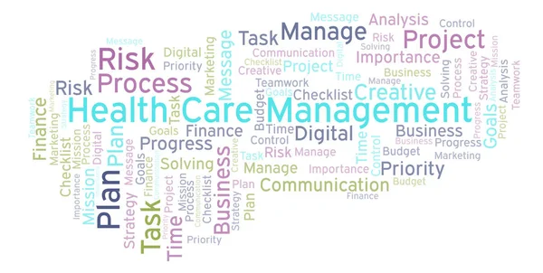 Health Care Management word cloud, made with text only