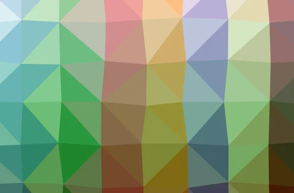 Illustration Vert Polygonal Beau Fond Multicolore — Photo