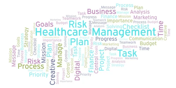 Healthcare Management word cloud, made with text only