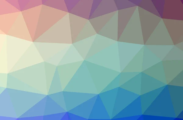Illustration Des Blauen Polygonalen Schönen Mehrfarbigen Hintergrunds — Stockfoto