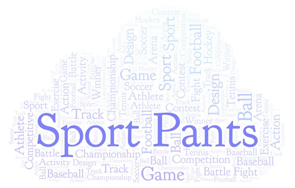 Sport Pants Word Cloud Made Text Only — Stock Photo, Image