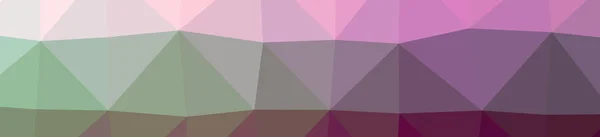 Illustration of abstract low poly pink banner background