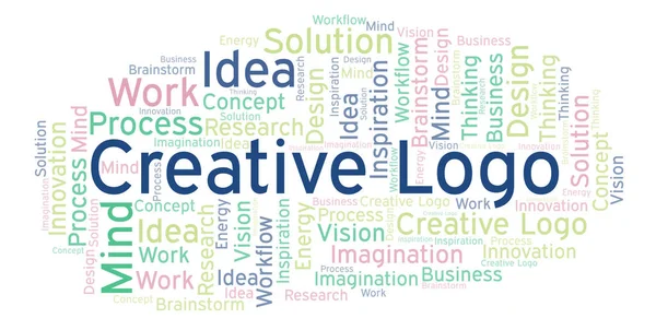 Creative Logo word cloud, made with text only