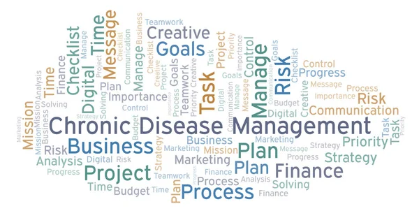 Chronic Disease Management word cloud, made with text only