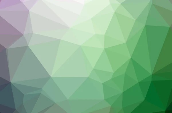 Illustration of green polygonal modern multicolor background