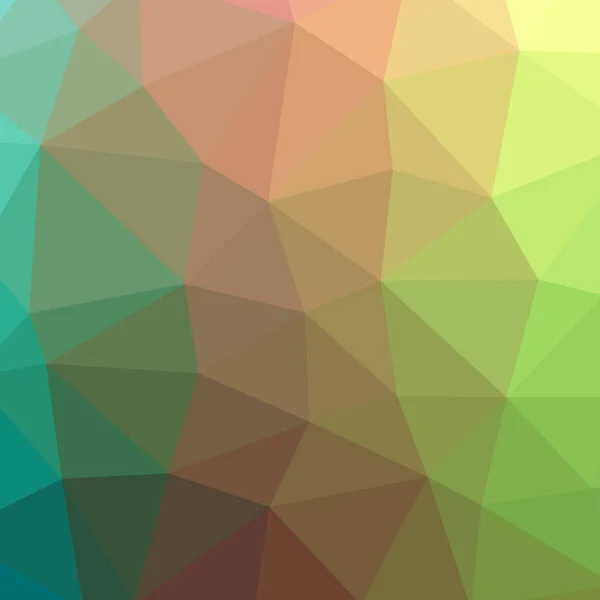 Illustration Abstract Low Poly Green Square Background — Stock Photo, Image