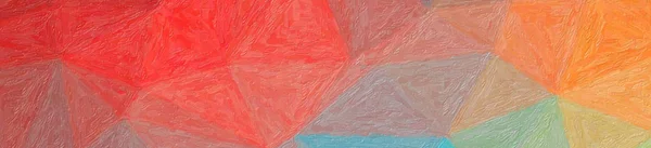 Абстрактная Иллюстрация Сине Красного Желтого Фона Знамени Impasto Созданного Озил — стоковое фото
