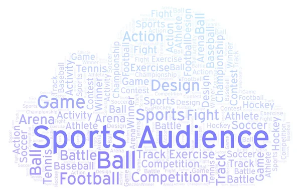 Sports Public Word Cloud Fait Avec Texte Seulement — Photo