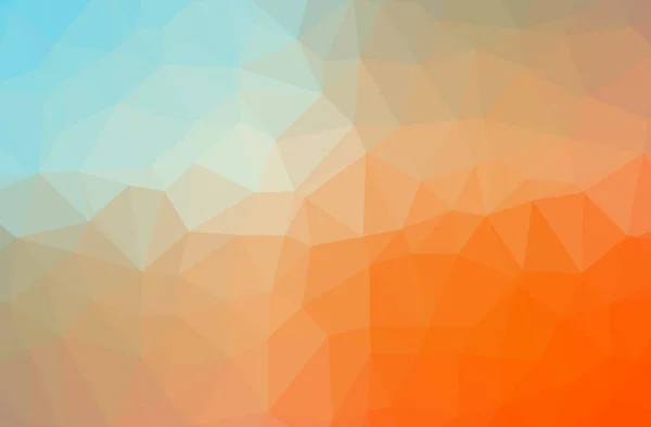 Illustratie Van Oranje Poligon Elegante Multicolor Achtergrond — Stockfoto