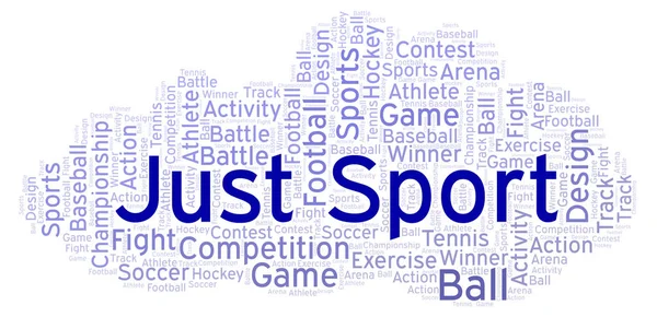 Just Sport Word Cloud Made Text Only — Stock Photo, Image