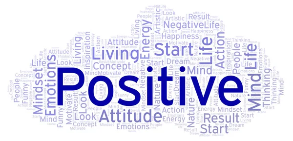 Positive word cloud, made with text only