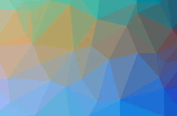 青の多角形の素敵な多色背景のイラスト — ストック写真