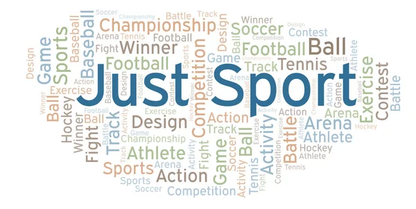 Just Sport Word Cloud Made Text Only — Stock Photo, Image