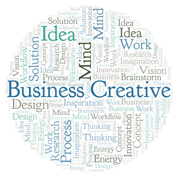Business Nuvem Palavras Criativas Feita Apenas Com Texto — Fotografia de Stock