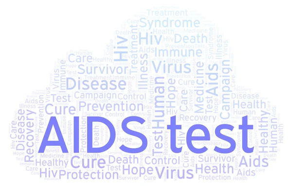 AIDS test word cloud, made with text only