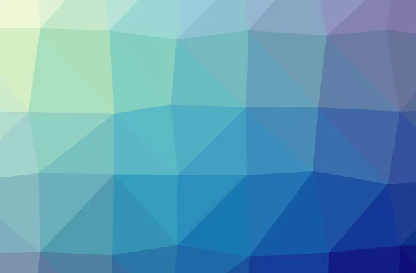 Illustration Abstract Low Poly Blue Horizontal Background — Stock Photo, Image