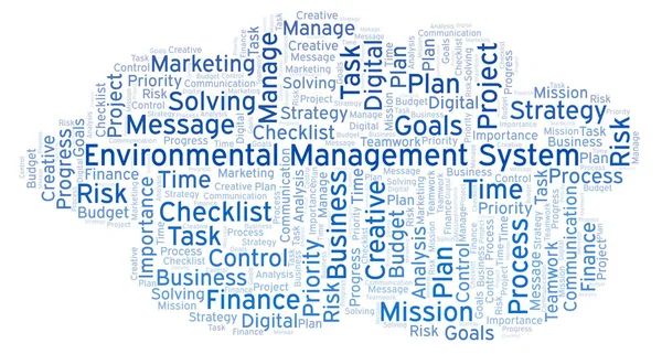 Environmental Management System word cloud, made with text only