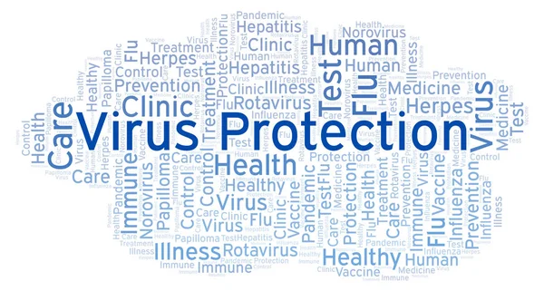 Virus Protection word cloud, made with text only — Stock Image Virus Protection Word Cloud Made Text Only Royalty Free Stock Photos