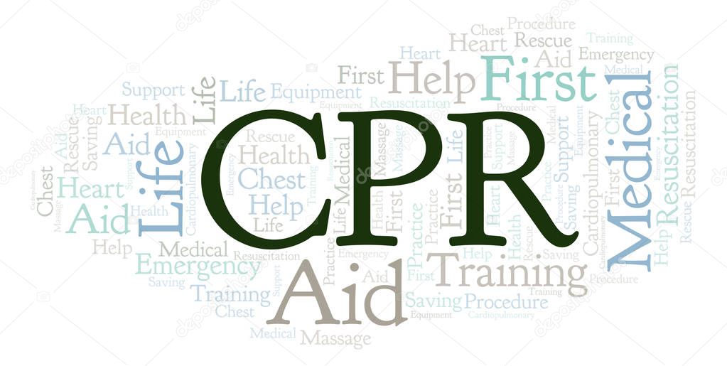 CPR word cloud, made with text only