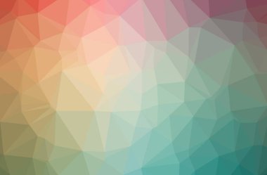 Mavi poligonal güzel çok renkli arka plan resmi