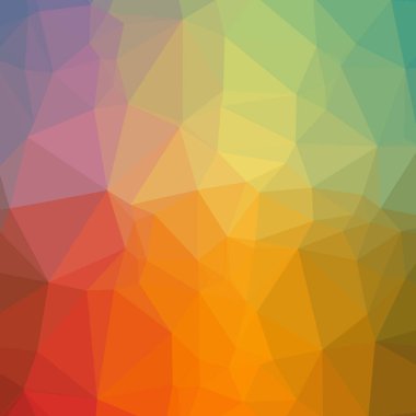 Güzel turuncu düşük poli arka plan resmi