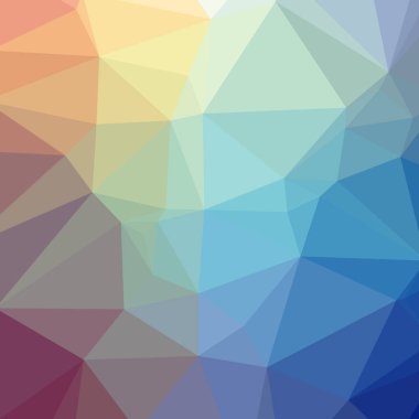 Güzel mavi düşük poli arka plan resmi