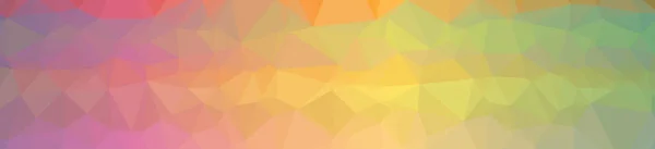 Illustration Abstract Low Poly Orange Banner Background — Stock Photo, Image