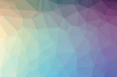 Mavi poligonal güzel çok renkli arka plan resmi