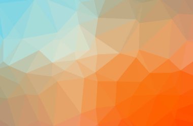 Turuncu poligonal güzel çok renkli arka plan resmi