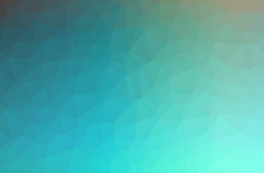 Soyut düşük poli mavi yatay arkaplan çizimi