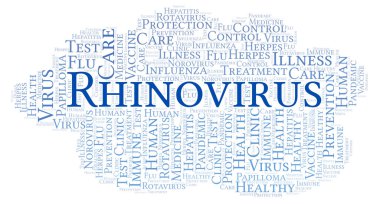 Yalnızca metin ile yapılan rhinovirus kelime bulutu