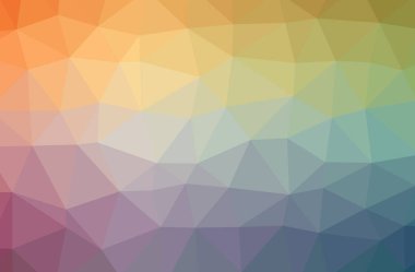 Turuncu poligonal güzel çok renkli arka plan resmi