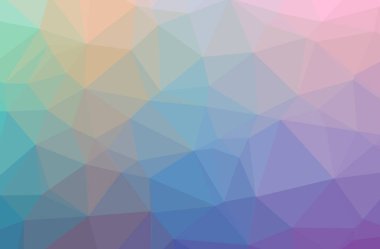 Mavi poligonal güzel çok renkli arka plan resmi