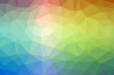 Soyut düşük poli mavi yatay arkaplan çizimi