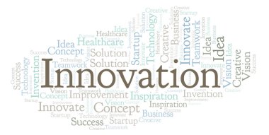 Yalnızca metin ile yapılan yenilik kelime bulutu